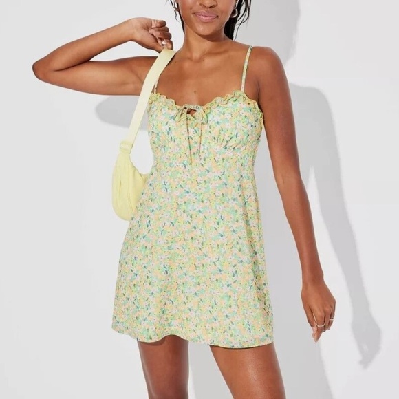 wild fable Dresses & Skirts - Women's Ruffle Trim Slip Mini Babydoll Dress - Wild Fable™
